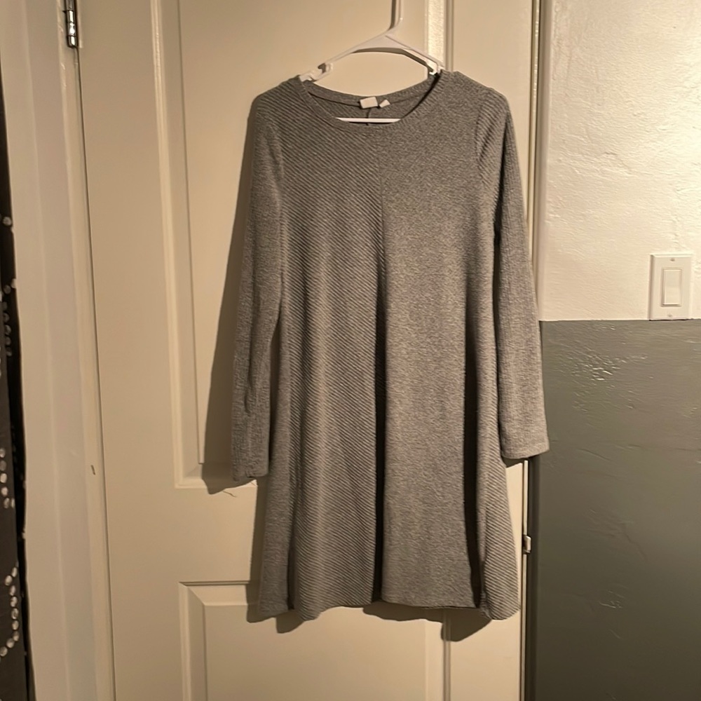 Grey knitted dress